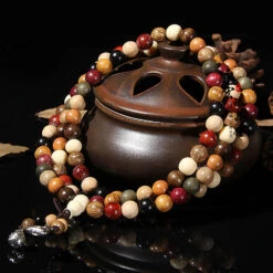 Mâlâ « Porte-Bonheur » 108 Perles En Bois De Santal -Moment Ici 11 4