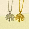 Collier Arbre De Vie ‘Vivre’ En Zircon 2 Collier Arbre De Vie ‘Vivre’ En Zircon -Moment Ici 1b90edc7 2acf 4a31 995d 7b58e2b31dc7