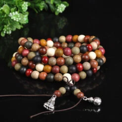 Mâlâ « Porte-Bonheur » 108 Perles En Bois De Santal -Moment Ici 6 20