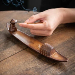 Encensoir « Pêcheur » En Céramique 10 Encensoir « Pêcheur » En Céramique -Moment Ici Home Indoor Incense 7