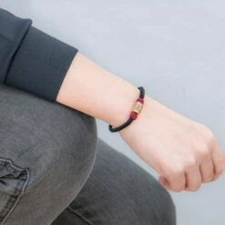 Bracelet « Pareja » En Fil Rouge, Argent Pur -Moment Ici IMG 20220622 195339 1