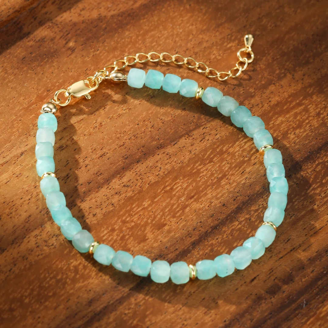 Bracelet Amazonite – Reflet D’Aurore 5 Bracelet Amazonite – Reflet D’Aurore – Image 3
