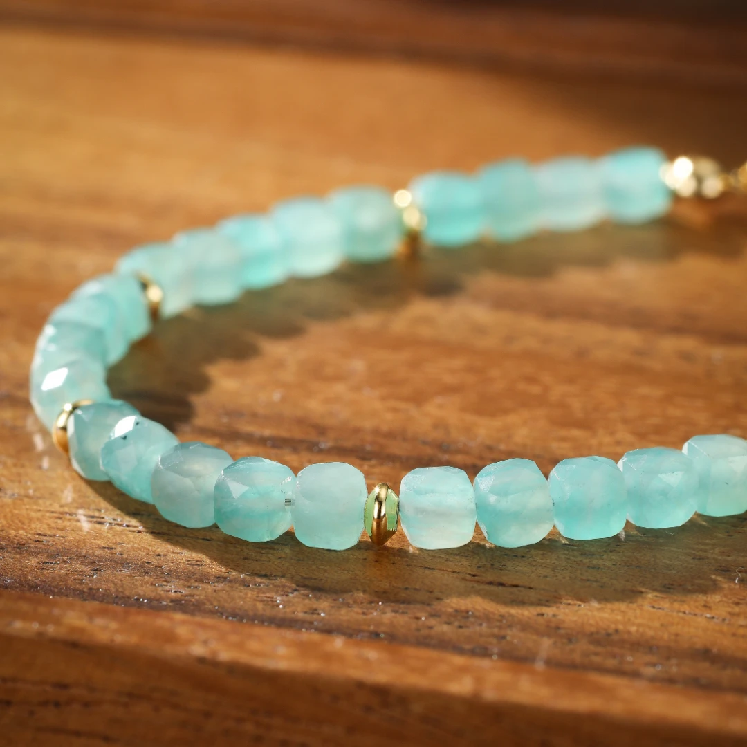 Bracelet Amazonite – Reflet D’Aurore 8 Bracelet Amazonite – Reflet D’Aurore – Image 6
