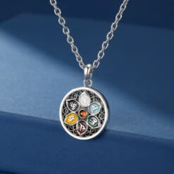 Collier Six Mantras – Protection Énergétique, Argent 925 -Moment Ici IMG 4225