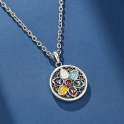 Collier Six Mantras – Protection Énergétique, Argent 925 -Moment Ici IMG 4227