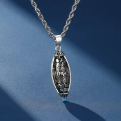 Collier Six Mantras Et Turquoise – Force De Paix, Argent 925