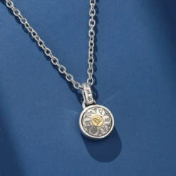 Collier Six Mantras – Cercle De Sagesse, Argent 925 -Moment Ici IMG 4429