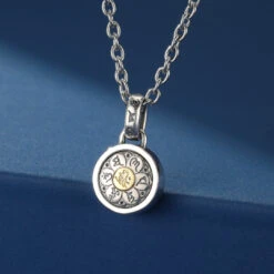 Collier Six Mantras – Cercle De Sagesse, Argent 925 -Moment Ici IMG 4431
