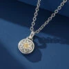 Collier Six Mantras – Cercle De Sagesse, Argent 925 1 Collier Six Mantras – Cercle De Sagesse, Argent 925 -Moment Ici IMG 4432