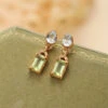Boucles D’Oreilles Péridot Et Topaze – Géométrie Raffinée, Argent Plaqué Or 1 Boucles D’Oreilles Péridot Et Topaze – Géométrie Raffinée, Argent Plaqué Or -Moment Ici IMG 4906