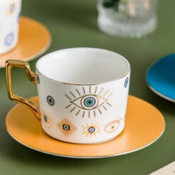 Tasse Mauvais Œil – Charme Énergétique, Céramique