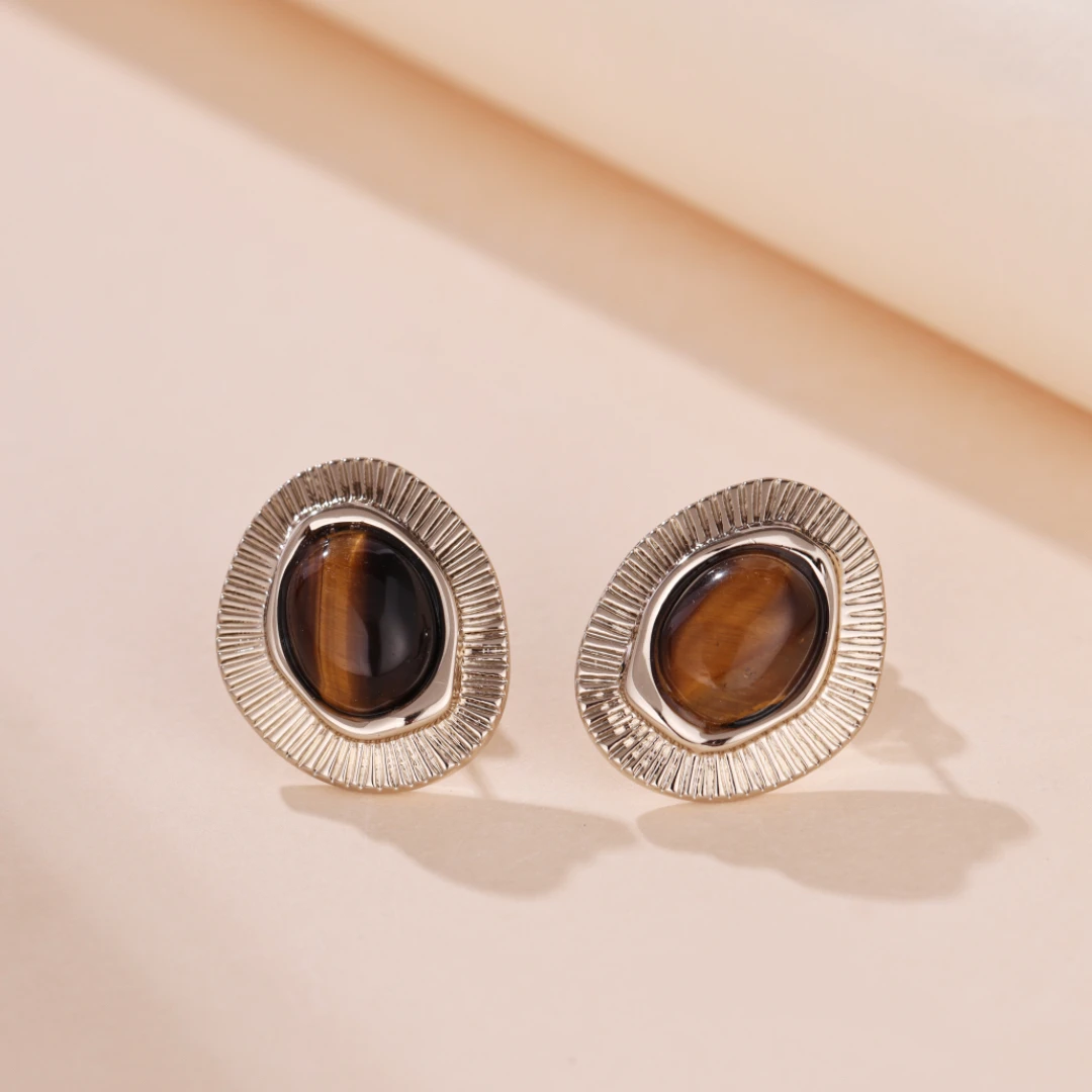 Boucles D’Oreilles Œil De Tigre – Harmonie Naturelle 6 Boucles D’Oreilles Œil De Tigre – Harmonie Naturelle – Image 4