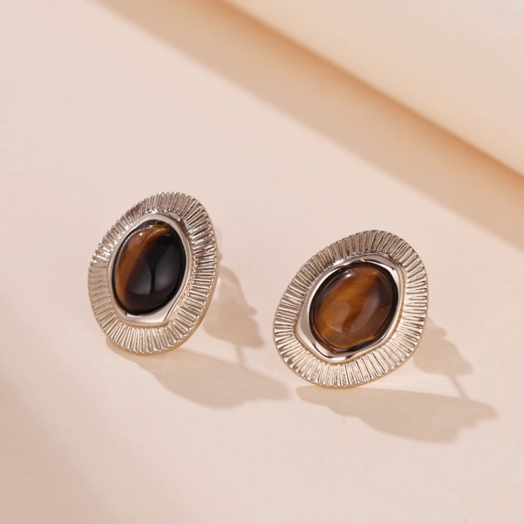 Boucles D’Oreilles Œil De Tigre – Harmonie Naturelle 3 Boucles D’Oreilles Œil De Tigre – Harmonie Naturelle