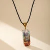 Pendentif 7 Chakras « Reiki » En Pierres Naturelles