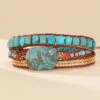 Bracelet Wrap En Turquoise – Toucher De Guérisseur