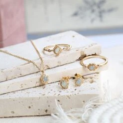 Collier Aigue Marine – Aura Marine, Argent Plaqué Or 13 Collier Aigue Marine – Aura Marine, Argent Plaqué Or -Moment Ici IMG 9003