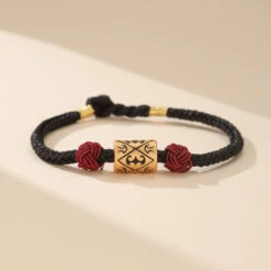 Bracelet Couple En Fil Rouge – Pareja, Argent -Moment Ici IMG 9110