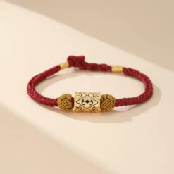 Bracelet Couple En Fil Rouge – Pareja, Argent -Moment Ici IMG 9111