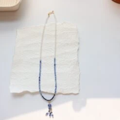 Collier Lapis Lazuli – Paix Profonde, Plaqué Or -Moment Ici IMG 9582