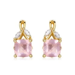 Boucles D’Oreilles Quartz Rose – Élégant Feuillu, Argent Plaqué Or -Moment Ici O1CN016sP4Ex1CxpZQgaspZ 2846120148 0 cib