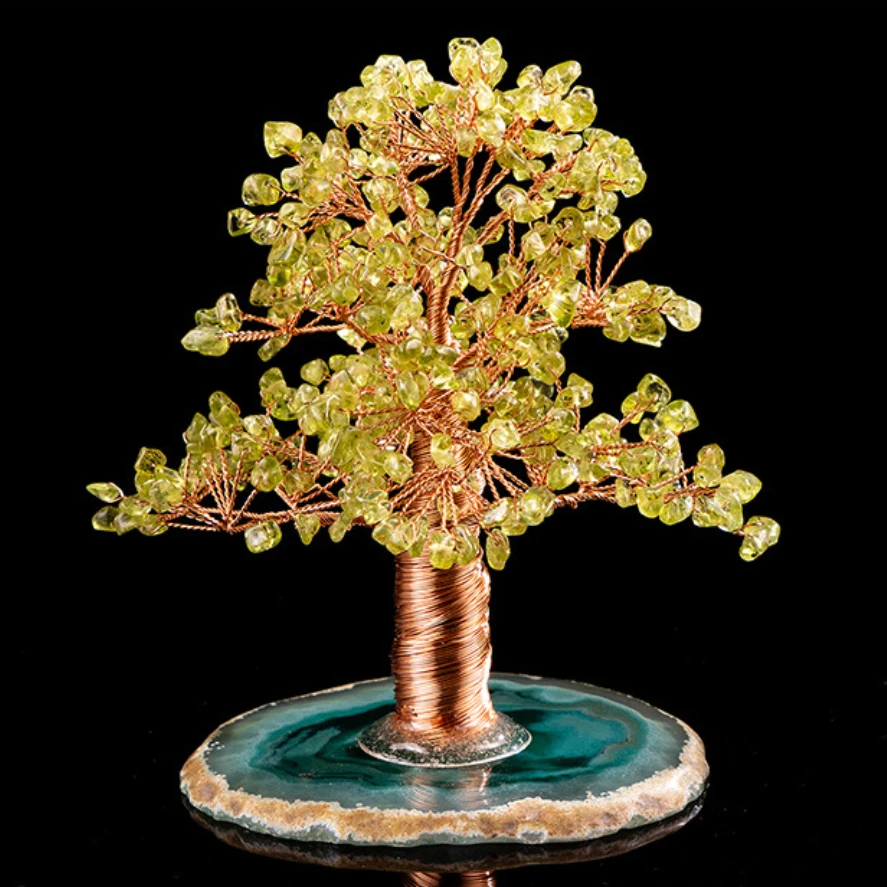 Abondance – Arbre De Vie En Péridot Et Agate 3 Abondance – Arbre De Vie En Péridot Et Agate