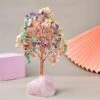 Amour Spirituel – Arbre De Vie En Pierres De 7 Chakras Et Quartz Rose -Moment Ici amour spirituel arbre de vie en pierres de 7 chakras et quartz rose