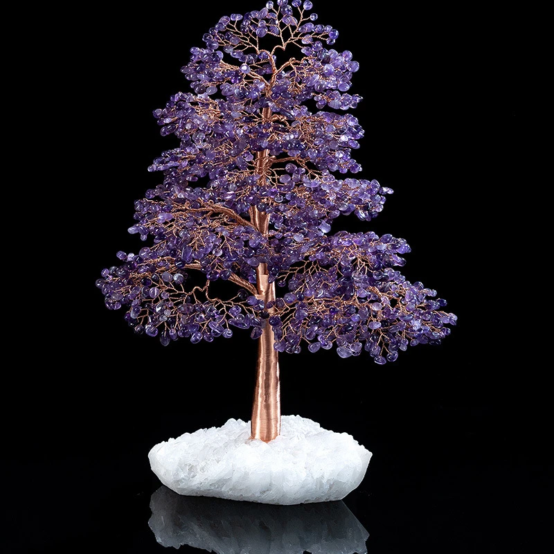 Apaisement – Arbre De Vie En Améthyste Et Quartz Clair 3 Apaisement – Arbre De Vie En Améthyste Et Quartz Clair