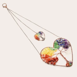 Attrape Rêve Arbre De Vie ‘Coeur’ En 7 Chakras 11 Attrape Rêve Arbre De Vie ‘Coeur’ En 7 Chakras -Moment Ici attrape reve arbre de vie coeur en 7 chakras 4