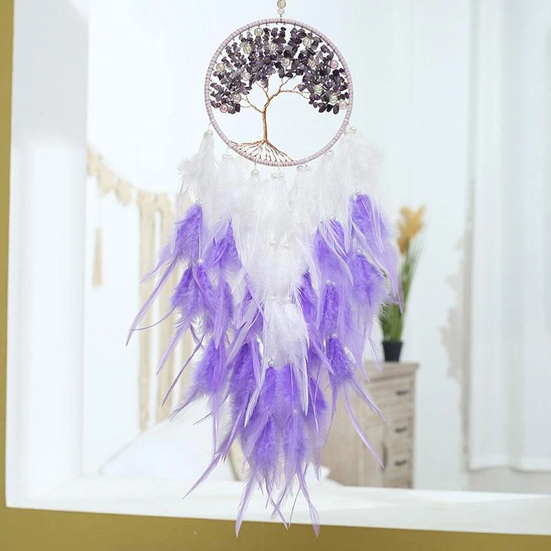 Attrape Rêve Arbre De Vie ‘Sagesse’ En Améthyste 3 Attrape Rêve Arbre De Vie ‘Sagesse’ En Améthyste