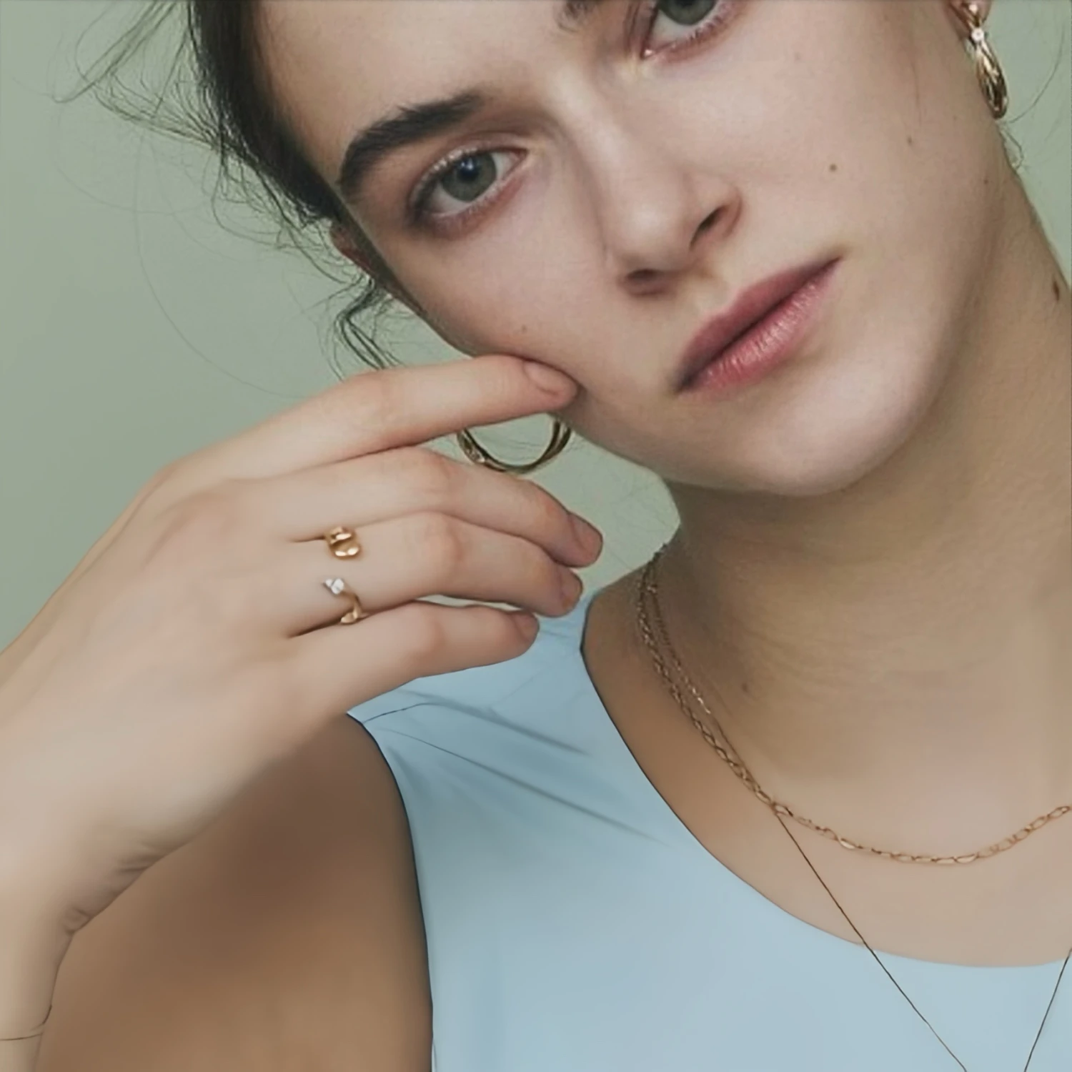 Bague Aigue Marine – Azure Élégance, Argent Plaqué Or 4 Bague Aigue Marine – Azure Élégance, Argent Plaqué Or – Image 2