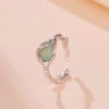 Bague Aventurine – Force Du Bambou, Argent -Moment Ici bague aventurine force du bambou argent 3