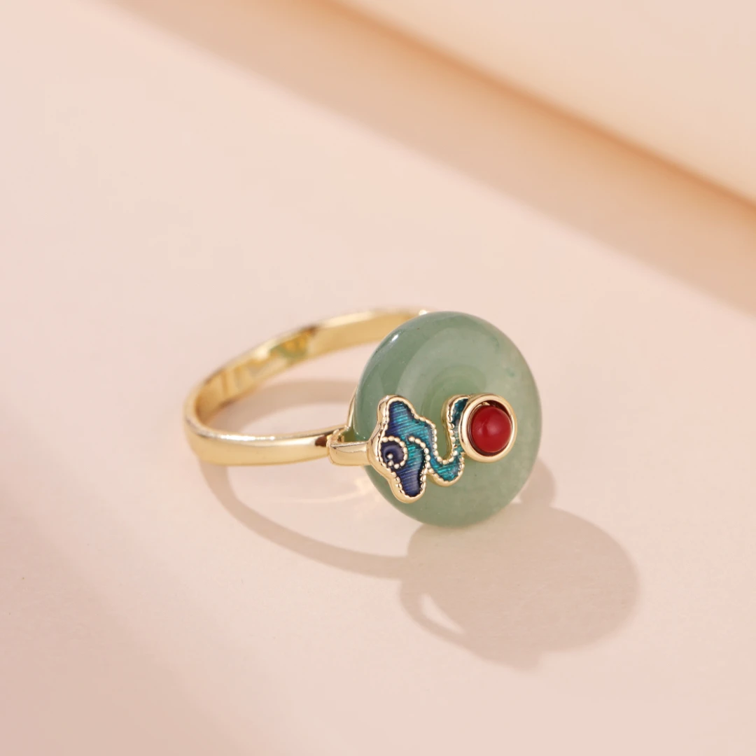 Bague Aventurine – Nuage Céleste 6 Bague Aventurine – Nuage Céleste – Image 4