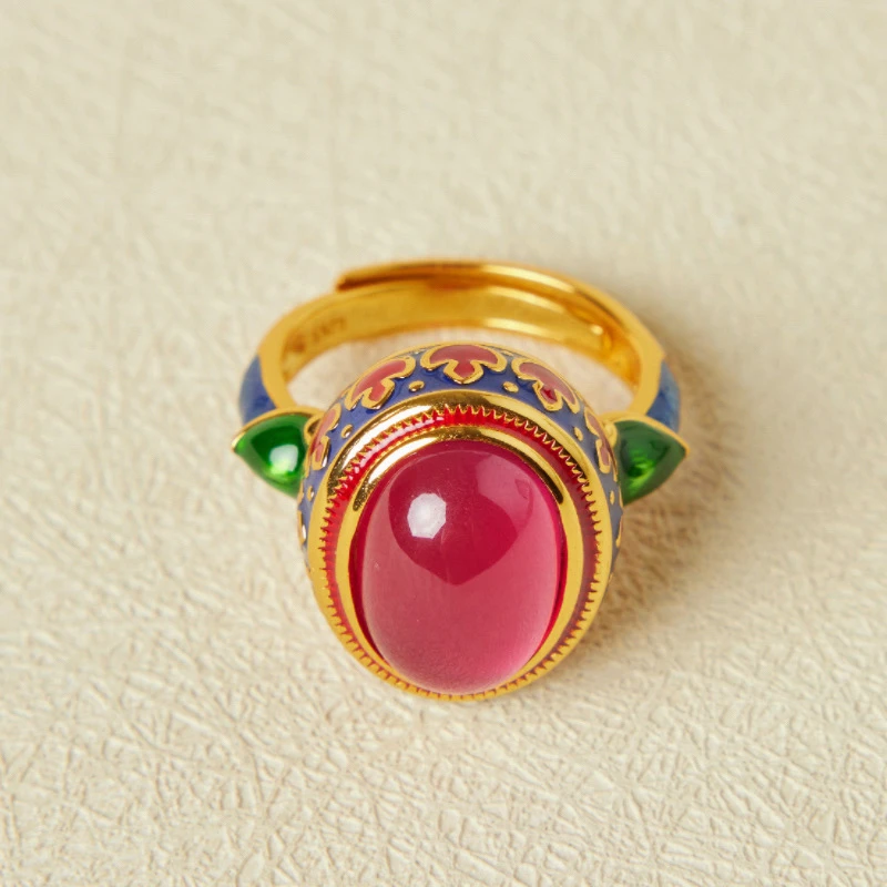 Bague Cornaline – Abondance, Argent Plaqué Or 6 Bague Cornaline – Abondance, Argent Plaqué Or – Image 4