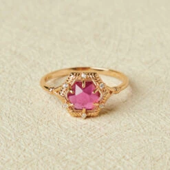 Bague Cornaline – Charme Passion, Argent Plaqué Or -Moment Ici bague cornaline charme passion argent plaque or 2