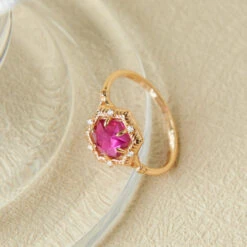 Bague Cornaline – Charme Passion, Argent Plaqué Or -Moment Ici bague cornaline charme passion argent plaque or 3