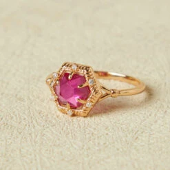 Bague Cornaline – Charme Passion, Argent Plaqué Or -Moment Ici bague cornaline charme passion argent plaque or 6