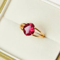 Bague Cornaline – Essence De Vie, Argent Plaqué Or -Moment Ici bague cornaline essence de vie argent plaque or 3