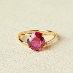 Bague Cornaline – Essence De Vie, Argent Plaqué Or -Moment Ici bague cornaline essence de vie argent plaque or 5