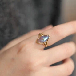 Bague Labradorite – Apaisement Cosmique, Argent Plaqué Or 14 Bague Labradorite – Apaisement Cosmique, Argent Plaqué Or -Moment Ici bague labradorite apaisement cosmique argent plaque or 9