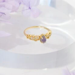 Bague Labradorite Et Cordiérite – Captivante, Argent Plaqué Or 20 Bague Labradorite Et Cordiérite – Captivante, Argent Plaqué Or -Moment Ici bague labradorite et cordierite captivante argent plaque or