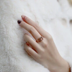 Moment Ici -Moment Ici bague labradorite vitalite argent plaque or 8