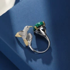 Bague Malachite – Charme Exotique, Argent 12 Bague Malachite – Charme Exotique, Argent -Moment Ici bague malachite charme exotique argent 5