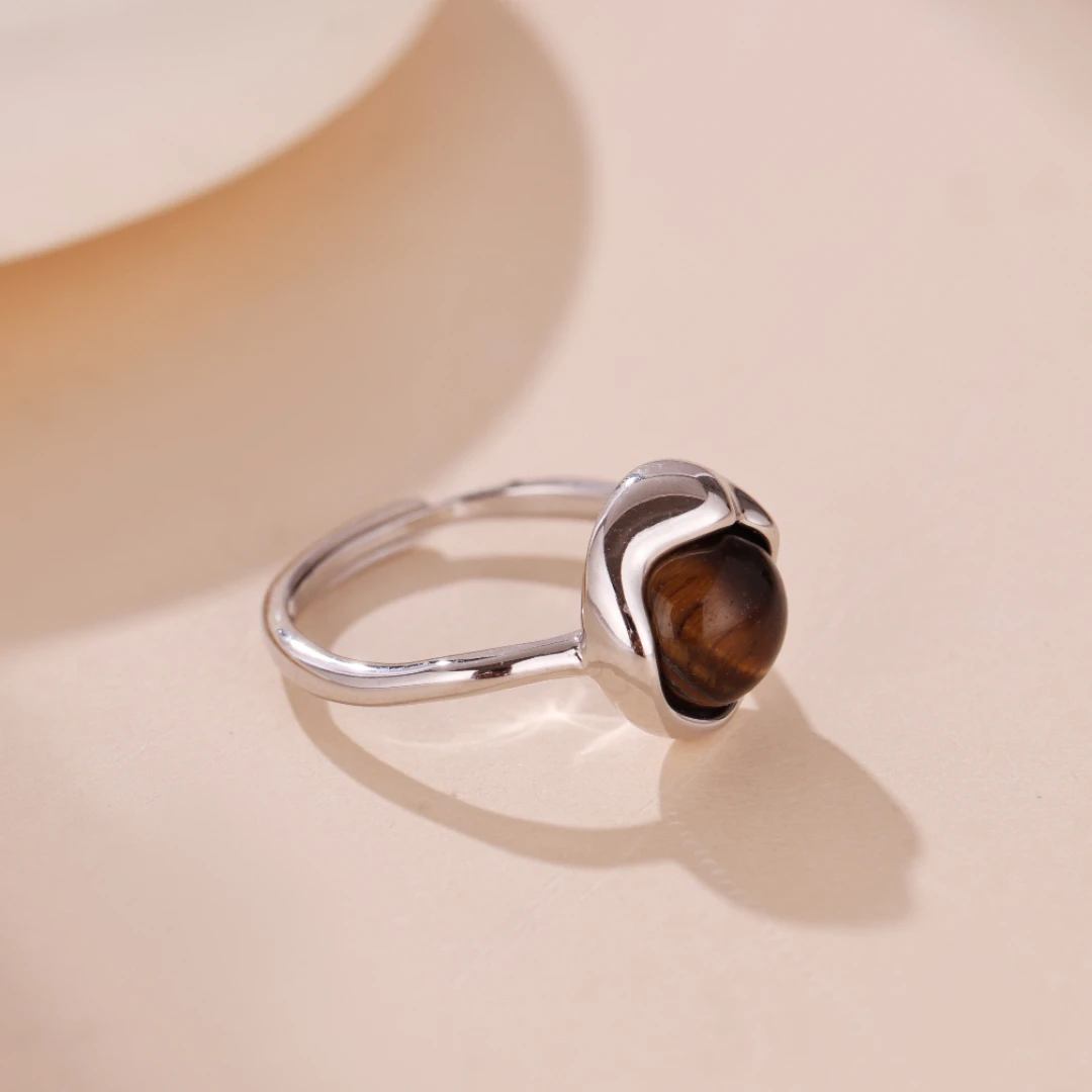 Bague Œil De Tigre – Aura Protectrice, Argent 7 Bague Œil De Tigre – Aura Protectrice, Argent – Image 5