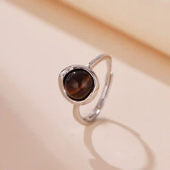 Bague Œil De Tigre – Aura Protectrice, Argent