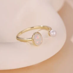 Bague Opale Et Perle – Mélodie Du Ciel, Argent Plaqué Or 14 Bague Opale Et Perle – Mélodie Du Ciel, Argent Plaqué Or -Moment Ici bague opale et perle melodie du ciel argent plaque or 4