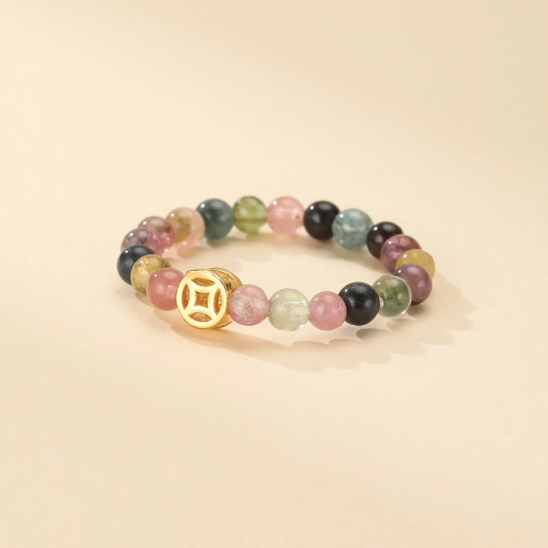 Bague Tourmaline – Fleur De Fortune, Argent Plaqué Or 5 Bague Tourmaline – Fleur De Fortune, Argent Plaqué Or – Image 3