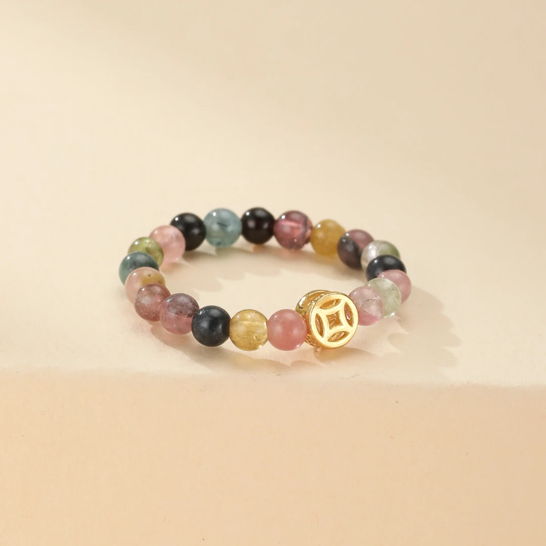 Bague Tourmaline – Fleur De Fortune, Argent Plaqué Or 8 Bague Tourmaline – Fleur De Fortune, Argent Plaqué Or – Image 6