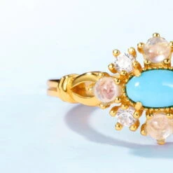 Bague Turquoise Et Pierre De Lune – Ciel D’Été, Argent Plaqué Or 15 Bague Turquoise Et Pierre De Lune – Ciel D’Été, Argent Plaqué Or -Moment Ici bague turquoise et pierre de lune ciel d ete argent plaque or 5