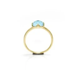 Bague Turquoise – Étreinte Du Ciel, Argent Plaqué Or -Moment Ici bague turquoise etreinte du ciel argent plaque or 7