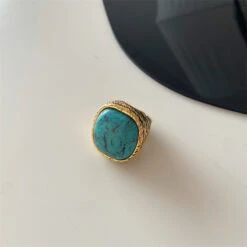 Bague Turquoise – Sérénité D’Océan, Argent Plaqué Or 9 Bague Turquoise – Sérénité D’Océan, Argent Plaqué Or -Moment Ici bague turquoise serenite d ocean argent plaque or 6
